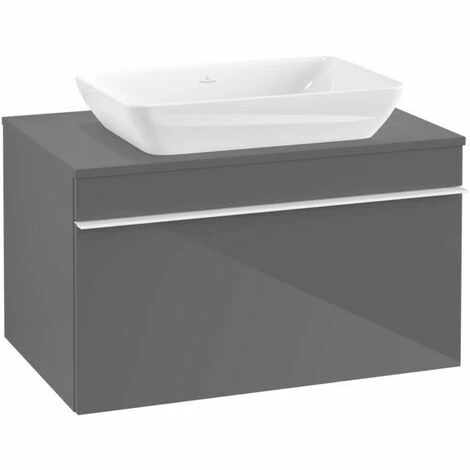Villeroy & Boch Venticello Waschtischunterschrank mit 1 Auszug für Aufsatzwaschtisch 75,7 cm Glossy Grey Weiß Villeroy & Boch Venticello Waschtischunterschrank Mit 1 Auszug Für Aufsatzwaschtisch 75,7 Cm Glossy Grey Weiß -VILLEROY & BOCH shop 71489860 3
