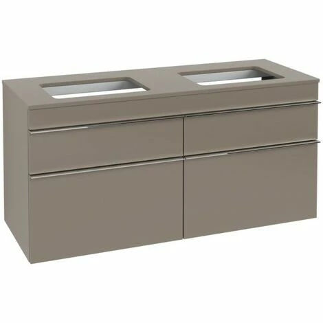 Villeroy & Boch Venticello Waschtischunterschrank XXL 1257mm mit 4 Auszügen für 2 Aufsatzwaschtische Truffle Grey Chrom Villeroy & Boch Venticello Waschtischunterschrank XXL 1257mm Mit 4 Auszügen Für 2 Aufsatzwaschtische Truffle Grey Chrom -VILLEROY & BOCH shop 71489866 2