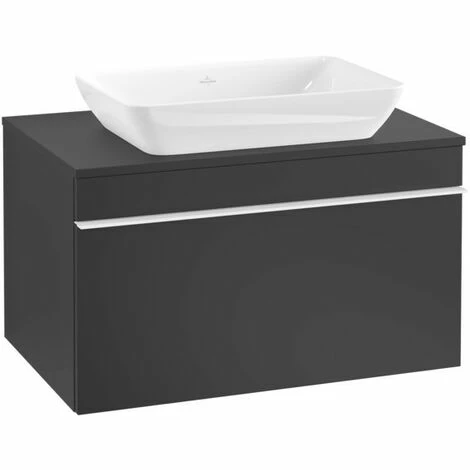 Villeroy & Boch Venticello Waschtischunterschrank Mit 1 Auszug Für Aufsatzwaschtisch 75,7 Cm Black Matt Lacquer Weiß 5 Villeroy & Boch Venticello Waschtischunterschrank Mit 1 Auszug Für Aufsatzwaschtisch 75,7 Cm Black Matt Lacquer Weiß – Bild 3
