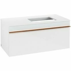 Alternative view of Villeroy & Boch Venticello Waschtischunterschrank 957mm Mit 1 Auszug Für Aufsatzwaschtisch Mit Varia Glass Glossy White Rechts Copper
