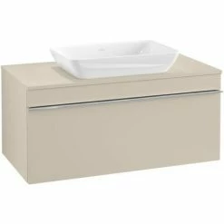 Villeroy & Boch Venticello Waschtischunterschrank Mit 1 Auszug Für Aufsatzwaschtisch 95,7 Cm Soft Grey Chrom -VILLEROY & BOCH shop 71489892 3