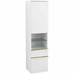 Alternative view of Villeroy & Boch Venticello Hochschrank Mit 1 Tür, 2 Auszügen Und 1 Offenem Fach Mittig Rechts White Matt Copper