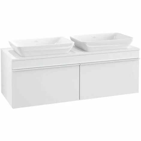 Villeroy & Boch Venticello Waschtischunterschrank 1257mm Mit 2 Auszügen Für 2 Aufsatzwaschtische White Matt Weiß 4 Villeroy & Boch Venticello Waschtischunterschrank 1257mm Mit 2 Auszügen Für 2 Aufsatzwaschtische White Matt Weiß – Bild 2