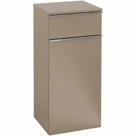 Villeroy & Boch Venticello Seitenschrank mit 1 Tür und 1 Schublade Links Truffle Grey Chrom Villeroy & Boch Venticello Seitenschrank Mit 1 Tür Und 1 Schublade Links Truffle Grey Chrom -VILLEROY & BOCH shop 71489904 3