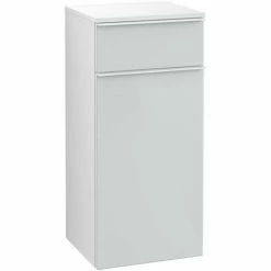 Villeroy & Boch Venticello Seitenschrank Mit 1 Tür Und 1 Schublade Rechts Glass Glossy White Weiß 3 Villeroy & Boch Venticello Seitenschrank Mit 1 Tür Und 1 Schublade Rechts Glass Glossy White Weiß -VILLEROY & BOCH shop 71489919 2