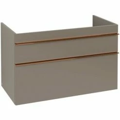 Villeroy & Boch Venticello Waschtischunterschrank XL 953mm Mit 2 Auszügen Und Variabler Beckenpositi Truffle Grey Links Copper -VILLEROY & BOCH shop 71489953 2