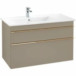 Villeroy & Boch Venticello Waschtischunterschrank XL 953mm Mit 2 Auszügen Und Variabler Beckenpositi Truffle Grey Links Copper -VILLEROY & BOCH shop 71489953 3