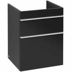 Alternative view of Villeroy & Boch Venticello Waschtischunterschrank XL Mit 2 Auszügen 46,6 Cm Black Matt Lacquer Weiß