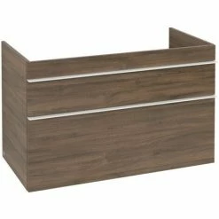 Alternative view of Villeroy & Boch Venticello Waschtischunterschrank XL 953mm Mit 2 Auszügen Und Variabler Beckenpositi Arizona Oak Rechts Weiß