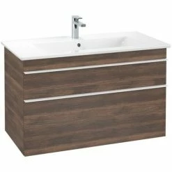Villeroy & Boch Venticello Waschtischunterschrank XL Mit 2 Auszügen 95,3 Cm Arizona Oak Weiß -VILLEROY & BOCH shop 71489973 3