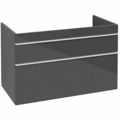 Villeroy & Boch Venticello Waschtischunterschrank XL 953mm Mit 2 Auszügen Und Variabler Beckenpositi Glossy Grey Links Weiß -VILLEROY & BOCH shop 71489978 2