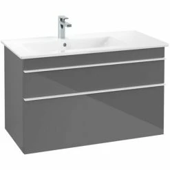 Villeroy & Boch Venticello Waschtischunterschrank XL 953mm Mit 2 Auszügen Und Variabler Beckenpositi Glossy Grey Links Weiß -VILLEROY & BOCH shop 71489978 3