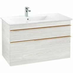 Villeroy & Boch Venticello Waschtischunterschrank XL 953mm Mit 2 Auszügen Und Variabler Beckenpositi White Wood Links Copper 4 Villeroy & Boch Venticello Waschtischunterschrank XL 953mm Mit 2 Auszügen Und Variabler Beckenpositi White Wood Links Copper -VILLEROY & BOCH shop 71489979 3