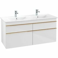 Villeroy & Boch Venticello Waschtischunterschrank XL 1253mm Mit 4 Auszügen Für Doppelwaschtisch Glossy White Copper 7 Villeroy & Boch Venticello Waschtischunterschrank XL 1253mm Mit 4 Auszügen Für Doppelwaschtisch Glossy White Copper -VILLEROY & BOCH shop 71489988 3