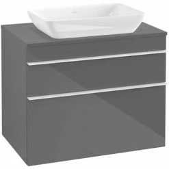 Villeroy & Boch Venticello Waschtischunterschrank XXL Mit 2 Auszügen Für Aufsatzwaschtisch 75,7 Cm Glossy Grey Weiß -VILLEROY & BOCH shop 71489997 3