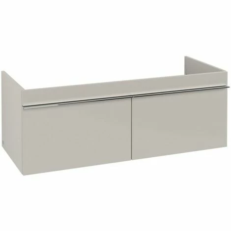 Villeroy & Boch Venticello Waschtischunterschrank 1153mm Mit 2 Auszügen Soft Grey Chrom 4 Villeroy & Boch Venticello Waschtischunterschrank 1153mm Mit 2 Auszügen Soft Grey Chrom – Bild 2