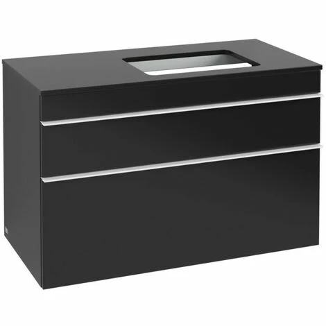 Villeroy & Boch Venticello Waschtischunterschrank XXL 957mm mit 2 Auszügen für Aufsatzwaschtisch mit Black Matt Lacquer Rechts Weiß Villeroy & Boch Venticello Waschtischunterschrank XXL 957mm Mit 2 Auszügen Für Aufsatzwaschtisch Mit Black Matt Lacquer Rechts Weiß -VILLEROY & BOCH shop 71490024 2
