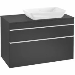 Villeroy & Boch Venticello Waschtischunterschrank XXL 957mm Mit 2 Auszügen Für Aufsatzwaschtisch Mit Black Matt Lacquer Rechts Weiß 4 Villeroy & Boch Venticello Waschtischunterschrank XXL 957mm Mit 2 Auszügen Für Aufsatzwaschtisch Mit Black Matt Lacquer Rechts Weiß -VILLEROY & BOCH shop 71490024 3