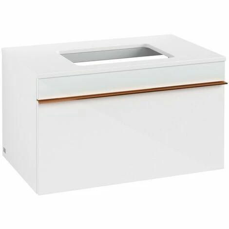 Villeroy & Boch Venticello Waschtischunterschrank mit 1 Auszug für Aufsatzwaschtisch 75,7 cm Glass Glossy White Copper Villeroy & Boch Venticello Waschtischunterschrank Mit 1 Auszug Für Aufsatzwaschtisch 75,7 Cm Glass Glossy White Copper -VILLEROY & BOCH shop 71490030 2