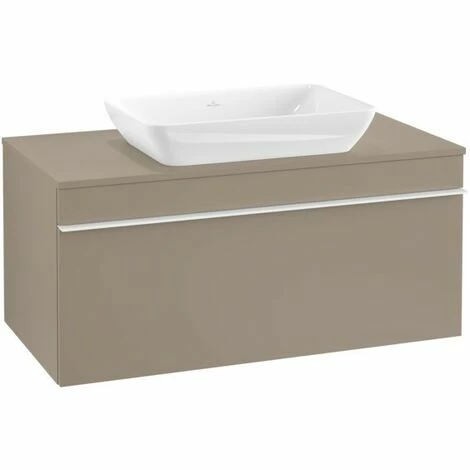 Villeroy & Boch Venticello Waschtischunterschrank mit 1 Auszug für Aufsatzwaschtisch 95,7 cm Truffle Grey Weiß Villeroy & Boch Venticello Waschtischunterschrank Mit 1 Auszug Für Aufsatzwaschtisch 95,7 Cm Truffle Grey Weiß -VILLEROY & BOCH shop 71490043 3