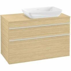 Villeroy & Boch Venticello Waschtischunterschrank XXL 957mm Mit 2 Auszügen Für Aufsatzwaschtisch Mit Nordic Oak Rechts Weiß -VILLEROY & BOCH shop 71490061 3