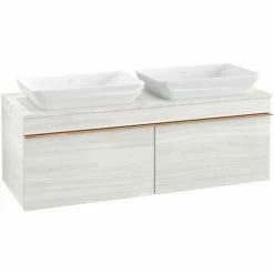 Villeroy & Boch Venticello Waschtischunterschrank 1257mm Mit 2 Auszügen Für 2 Aufsatzwaschtische White Wood Copper 7 Villeroy & Boch Venticello Waschtischunterschrank 1257mm Mit 2 Auszügen Für 2 Aufsatzwaschtische White Wood Copper -VILLEROY & BOCH shop 71490065 3