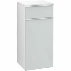Villeroy & Boch Venticello Seitenschrank Mit 1 Tür Und 1 Schublade Links Glass Glossy White Weiß 5 Villeroy & Boch Venticello Seitenschrank Mit 1 Tür Und 1 Schublade Links Glass Glossy White Weiß -VILLEROY & BOCH shop 71490084 2