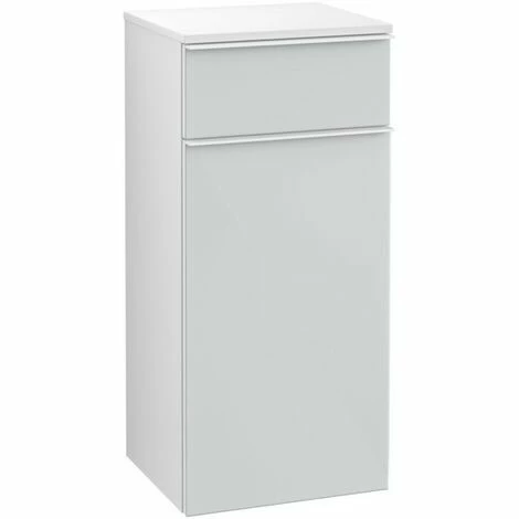 Villeroy & Boch Venticello Seitenschrank Mit 1 Tür Und 1 Schublade Links Glass Glossy White Weiß 4 Villeroy & Boch Venticello Seitenschrank Mit 1 Tür Und 1 Schublade Links Glass Glossy White Weiß – Bild 2