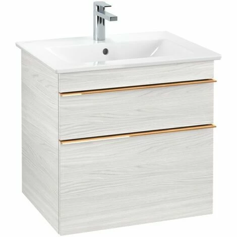 Villeroy & Boch Venticello Waschtischunterschrank XL Mit 2 Auszügen 60,3 Cm White Wood Copper 5 Villeroy & Boch Venticello Waschtischunterschrank XL Mit 2 Auszügen 60,3 Cm White Wood Copper – Bild 3