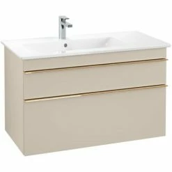 Villeroy & Boch Venticello Waschtischunterschrank XL 953mm Mit 2 Auszügen Und Variabler Beckenpositi Soft Grey Links Copper -VILLEROY & BOCH shop 71490130 3