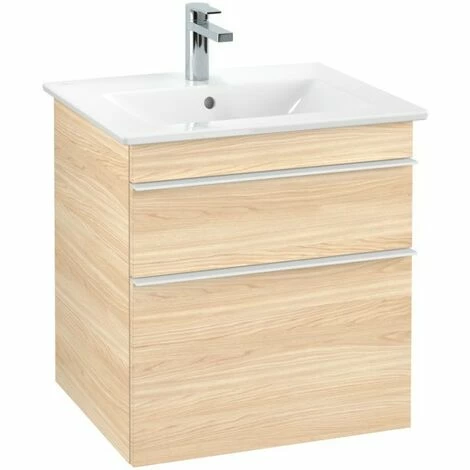 Villeroy & Boch Venticello Waschtischunterschrank XL Mit 2 Auszügen 55,3 Cm Elm Impresso Weiß 5 Villeroy & Boch Venticello Waschtischunterschrank XL Mit 2 Auszügen 55,3 Cm Elm Impresso Weiß – Bild 3