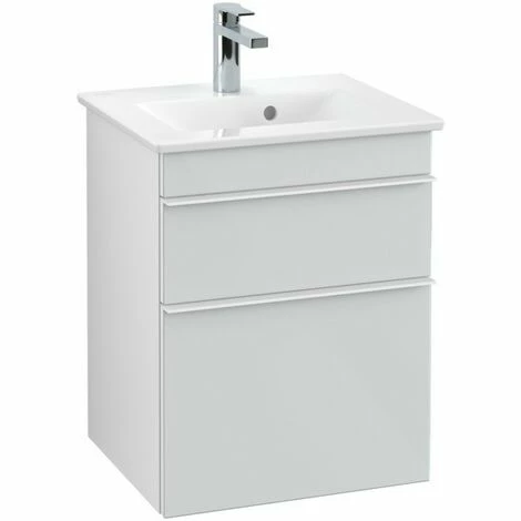 Villeroy & Boch Venticello Waschtischunterschrank XL Mit 2 Auszügen 46,6 Cm Glass Glossy White Weiß 5 Villeroy & Boch Venticello Waschtischunterschrank XL Mit 2 Auszügen 46,6 Cm Glass Glossy White Weiß – Bild 3