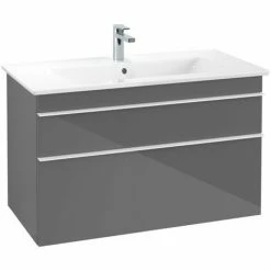 Villeroy & Boch Venticello Waschtischunterschrank XL Mit 2 Auszügen 95,3 Cm Glossy Grey Weiß 4 Villeroy & Boch Venticello Waschtischunterschrank XL Mit 2 Auszügen 95,3 Cm Glossy Grey Weiß -VILLEROY & BOCH shop 71490155 3