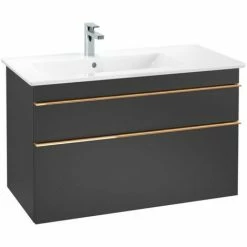 Villeroy & Boch Venticello Waschtischunterschrank XL 953mm Mit 2 Auszügen Und Variabler Beckenpositi Black Matt Lacquer Links Copper 4 Villeroy & Boch Venticello Waschtischunterschrank XL 953mm Mit 2 Auszügen Und Variabler Beckenpositi Black Matt Lacquer Links Copper -VILLEROY & BOCH shop 71490156 3