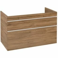Villeroy & Boch Venticello Waschtischunterschrank XL 953mm Mit 2 Auszügen Und Variabler Beckenpositi Kansas Oak Links Weiß -VILLEROY & BOCH shop 71490163 2