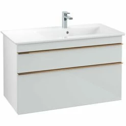 Villeroy & Boch Venticello Waschtischunterschrank XL 953mm Mit 2 Auszügen Und Variabler Beckenpositi Glass Glossy White Rechts Copper 4 Villeroy & Boch Venticello Waschtischunterschrank XL 953mm Mit 2 Auszügen Und Variabler Beckenpositi Glass Glossy White Rechts Copper -VILLEROY & BOCH shop 71490192 3