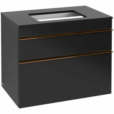 Villeroy & Boch Venticello Waschtischunterschrank XXL mit 2 Auszügen für Aufsatzwaschtisch 75,7 cm Black Matt Lacquer Copper Villeroy & Boch Venticello Waschtischunterschrank XXL Mit 2 Auszügen Für Aufsatzwaschtisch 75,7 Cm Black Matt Lacquer Copper -VILLEROY & BOCH shop 71490206 2