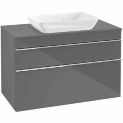 Villeroy & Boch Venticello Waschtischunterschrank XXL Mit 2 Auszügen Für Aufsatzwaschtisch 95,7 Cm Glossy Grey Chrom 4 Villeroy & Boch Venticello Waschtischunterschrank XXL Mit 2 Auszügen Für Aufsatzwaschtisch 95,7 Cm Glossy Grey Chrom -VILLEROY & BOCH shop 71490207 3