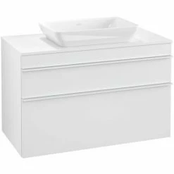 Villeroy & Boch Venticello Waschtischunterschrank XXL Mit 2 Auszügen Für Aufsatzwaschtisch 95,7 Cm White Matt Weiß -VILLEROY & BOCH shop 71490214 3