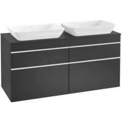 Villeroy & Boch Venticello Waschtischunterschrank XXL 1257mm Mit 4 Auszügen Für 2 Aufsatzwaschtische Black Matt Lacquer Weiß 4 Villeroy & Boch Venticello Waschtischunterschrank XXL 1257mm Mit 4 Auszügen Für 2 Aufsatzwaschtische Black Matt Lacquer Weiß -VILLEROY & BOCH shop 71490222 3