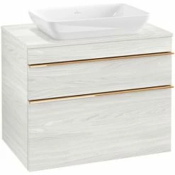 Villeroy & Boch Venticello Waschtischunterschrank XXL Mit 2 Auszügen Für Aufsatzwaschtisch 75,7 Cm White Wood Copper 4 Villeroy & Boch Venticello Waschtischunterschrank XXL Mit 2 Auszügen Für Aufsatzwaschtisch 75,7 Cm White Wood Copper -VILLEROY & BOCH shop 71490224 3