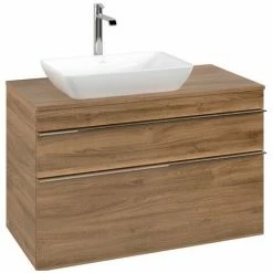 Villeroy & Boch Venticello Waschtischunterschrank XXL 957mm Mit 2 Auszügen Für Aufsatzwaschtisch Mit Kansas Oak Links Chrom -VILLEROY & BOCH shop 71490229 3