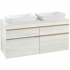 Villeroy & Boch Venticello Waschtischunterschrank XXL 1257mm Mit 4 Auszügen Für 2 Aufsatzwaschtische White Wood Copper 4 Villeroy & Boch Venticello Waschtischunterschrank XXL 1257mm Mit 4 Auszügen Für 2 Aufsatzwaschtische White Wood Copper -VILLEROY & BOCH shop 71490230 3