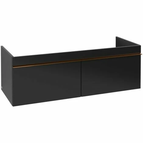 Villeroy & Boch Venticello Waschtischunterschrank 1253mm mit 2 Auszügen für Doppelwaschtisch Black Matt Lacquer Copper Villeroy & Boch Venticello Waschtischunterschrank 1253mm Mit 2 Auszügen Für Doppelwaschtisch Black Matt Lacquer Copper -VILLEROY & BOCH shop 71490260 2