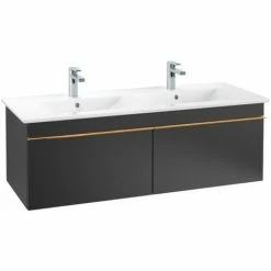 Villeroy & Boch Venticello Waschtischunterschrank 1253mm Mit 2 Auszügen Für Doppelwaschtisch Black Matt Lacquer Copper 4 Villeroy & Boch Venticello Waschtischunterschrank 1253mm Mit 2 Auszügen Für Doppelwaschtisch Black Matt Lacquer Copper -VILLEROY & BOCH shop 71490260 3
