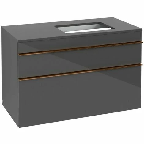 Villeroy & Boch Venticello Waschtischunterschrank XXL 957mm mit 2 Auszügen für Aufsatzwaschtisch mit Glossy Grey Rechts Copper Villeroy & Boch Venticello Waschtischunterschrank XXL 957mm Mit 2 Auszügen Für Aufsatzwaschtisch Mit Glossy Grey Rechts Copper -VILLEROY & BOCH shop 71490265 2