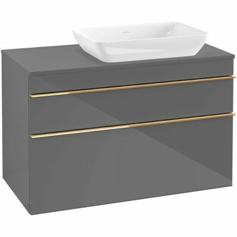 Villeroy & Boch Venticello Waschtischunterschrank XXL 957mm mit 2 Auszügen für Aufsatzwaschtisch mit Glossy Grey Rechts Copper Villeroy & Boch Venticello Waschtischunterschrank XXL 957mm Mit 2 Auszügen Für Aufsatzwaschtisch Mit Glossy Grey Rechts Copper -VILLEROY & BOCH shop 71490265 3