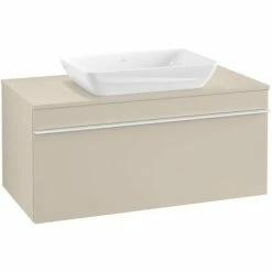 Villeroy & Boch Venticello Waschtischunterschrank Mit 1 Auszug Für Aufsatzwaschtisch 95,7 Cm Soft Grey Weiß -VILLEROY & BOCH shop 71494022 3