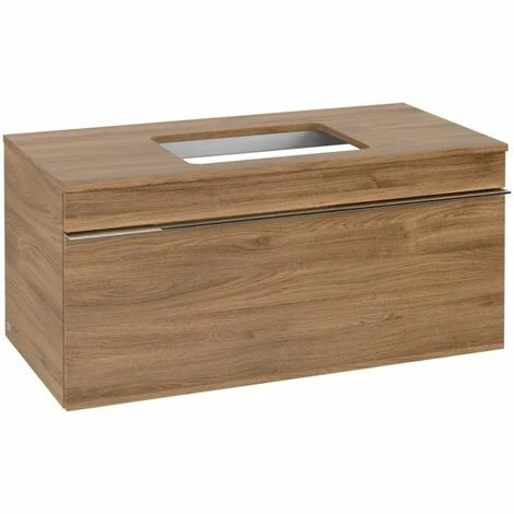 Villeroy & Boch Venticello Waschtischunterschrank Mit 1 Auszug Für Aufsatzwaschtisch 95,7 Cm Kansas Oak Chrom 4 Villeroy & Boch Venticello Waschtischunterschrank Mit 1 Auszug Für Aufsatzwaschtisch 95,7 Cm Kansas Oak Chrom – Bild 2