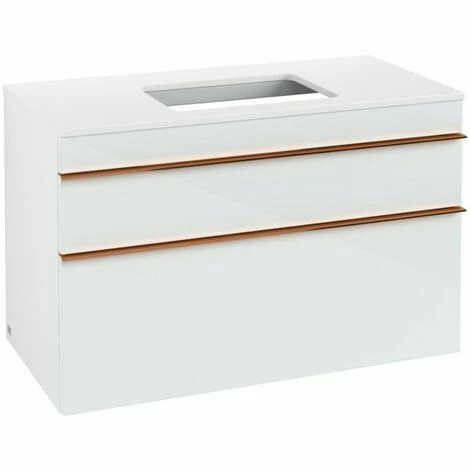 Villeroy & Boch Venticello Waschtischunterschrank XXL mit 2 Auszügen für Aufsatzwaschtisch 95,7 cm Glass Glossy White Copper Villeroy & Boch Venticello Waschtischunterschrank XXL Mit 2 Auszügen Für Aufsatzwaschtisch 95,7 Cm Glass Glossy White Copper -VILLEROY & BOCH shop 71494068 2